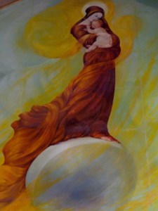 (photo taken at chapel in Ein Kerem, where Mary visited Elizabeth. See Luke 1:39-56.)