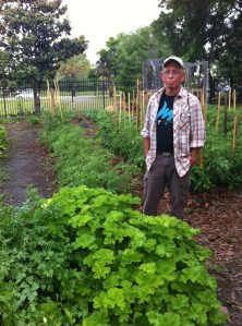 (Photo taken of my friend Don gently tending the "garden of hope.")